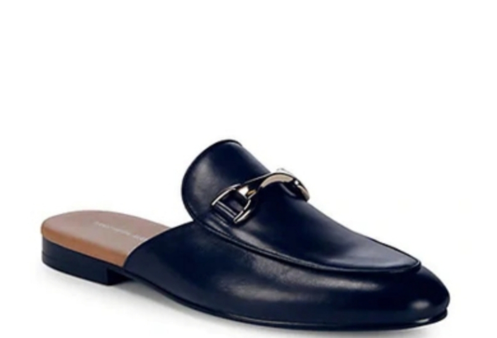 Saks Fifth Avenue Rupert Leather Loafer Mules